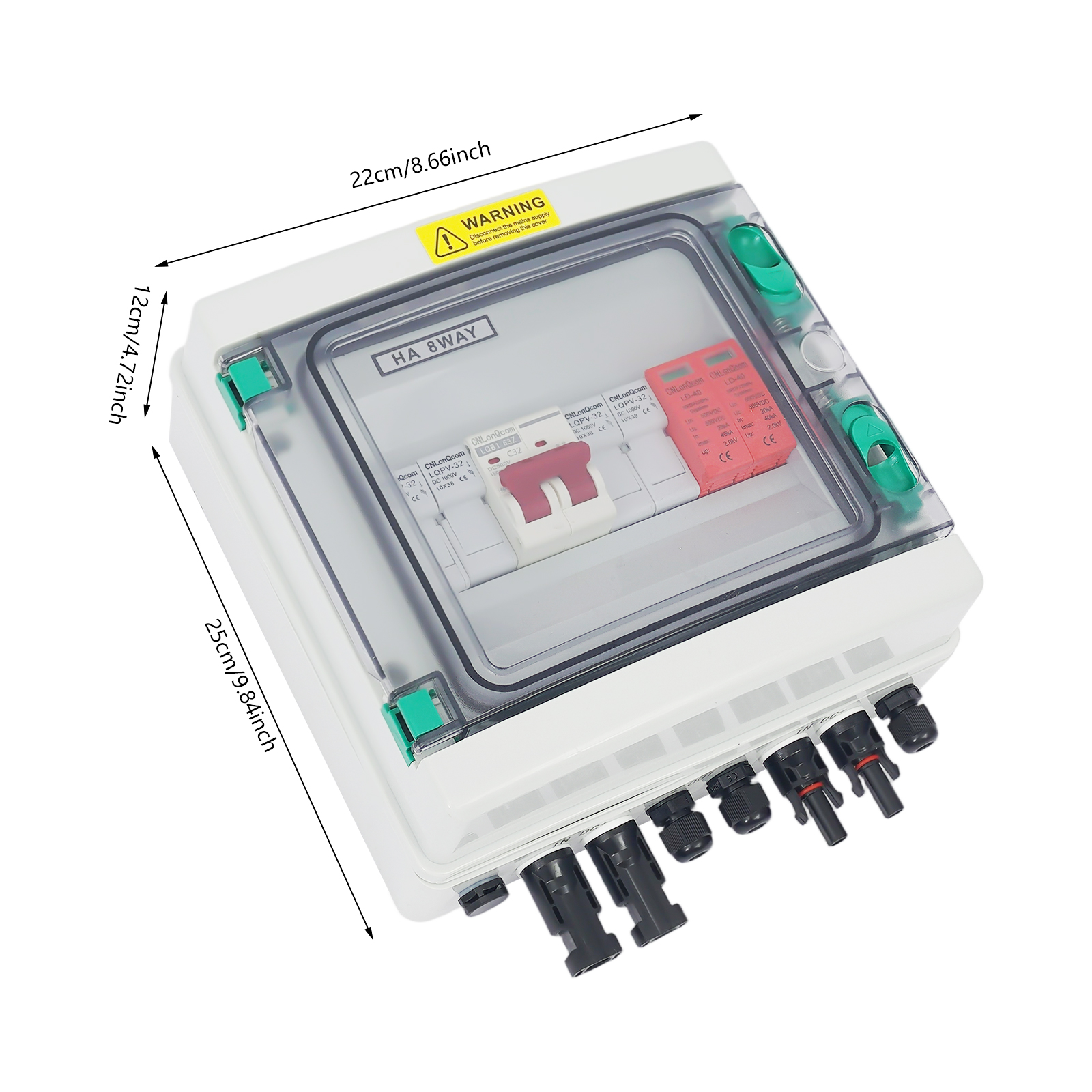 Solar Combiner Box - Solar Box 2 String 32 Amp