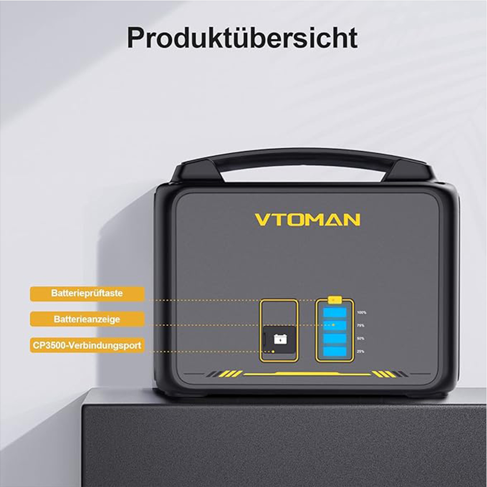 VTOMAN Jump 1500 Extra Battery – Lifepo4 Battery Pack Bewertung und Preis
