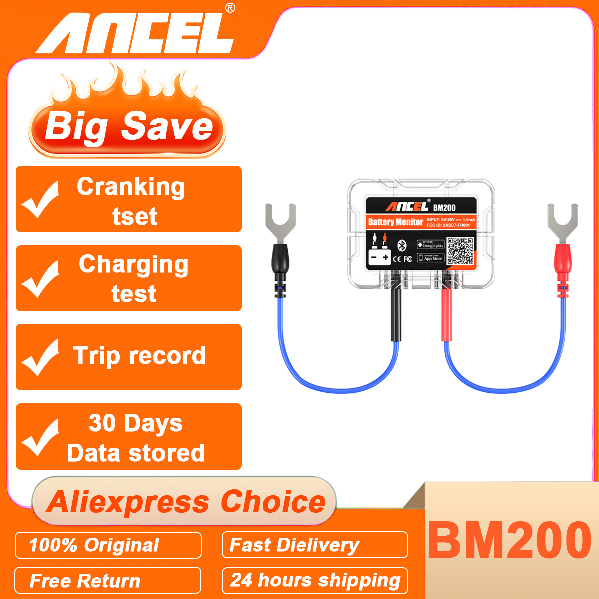 ANCEL BM200 12V Car Battery Mo – Battery Monitor Coulometer Bewertung und Preis