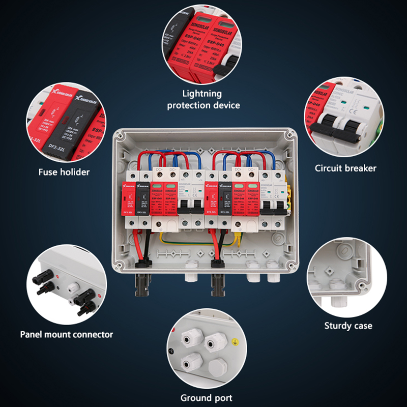 XIONGISOLAR 2 in 2 out DC 600V – Solar Combiner Box Bewertung und Preis