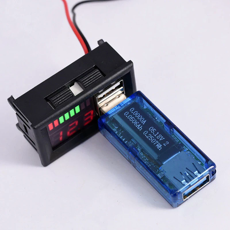 12V Battery Voltage And Power  – Battery Monitor Coulometer Bewertung und Preis