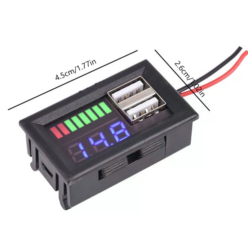 12V Battery Voltage And Power  – Battery Monitor Coulometer Bewertung und Preis