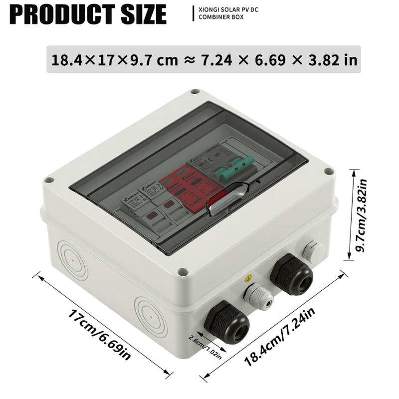 1 PCS Solar photovoltaic PV DC – Solar Combiner Box Bewertung und Preis