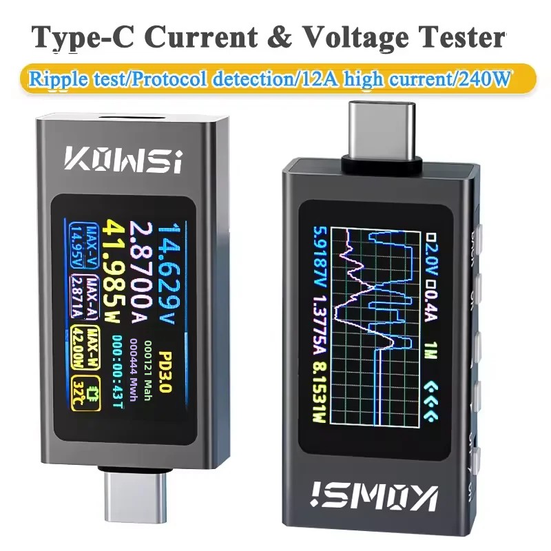 KWS-X1 Type-C Current and Volt – Battery Monitor Coulometer Bewertung und Preis