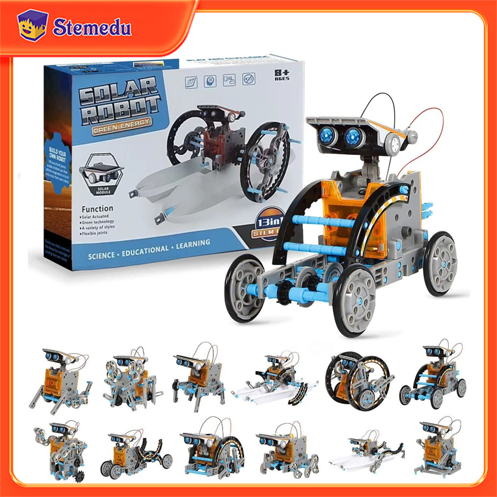 13 in 1 Solar Powered Robot Sc – Renewable Energy Lego Bewertung und Preis